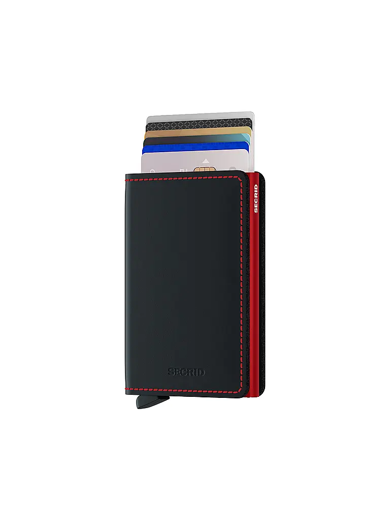 SECRID | Geldbörse - Slimwallet black & red | 