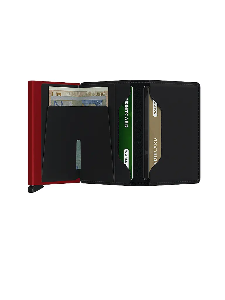SECRID | Geldbörse - Slimwallet black & red | 
