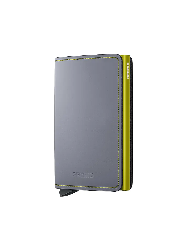 SECRID | Geldbörse - Slimwallet grey & lime | Gris