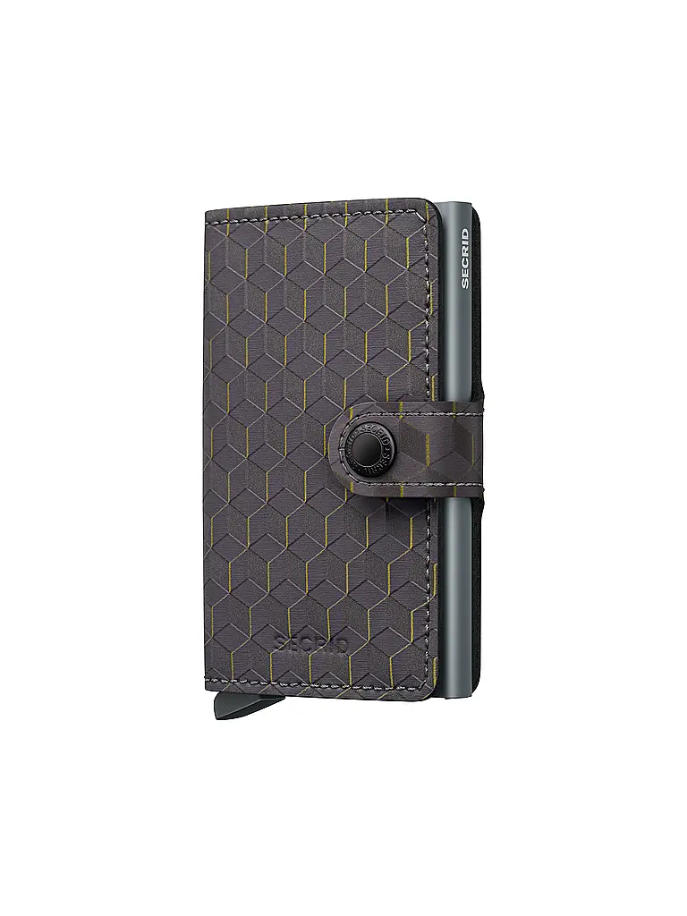 SECRID | Geldbörse Miniwallet Optical Mini Grey Yellow | Gris