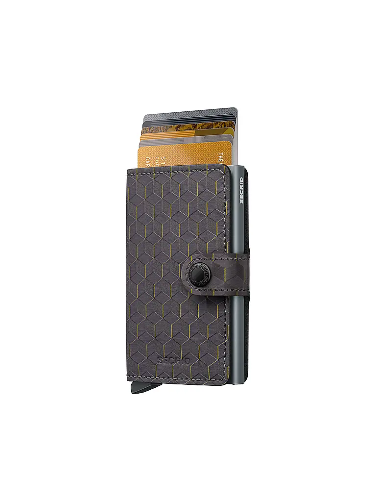 SECRID | Geldbörse Miniwallet Optical Mini Grey Yellow | Gris