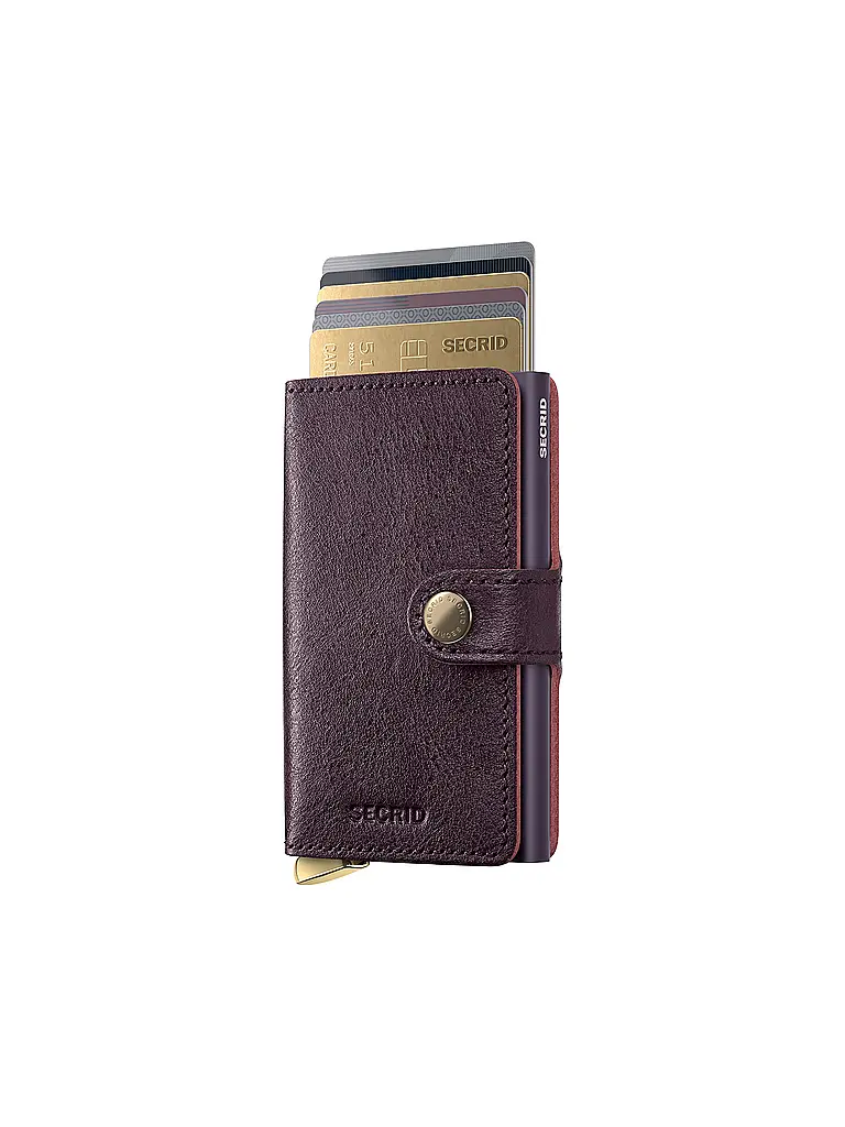 SECRID | Geldbörse PREMIUM MINIWALLET Burdeos | Rojo oscuro