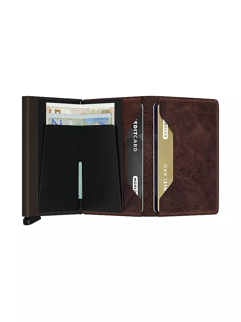 SECRID | Geldbörse SLIMWALLAT VINTAGE Sv Chocolate | 