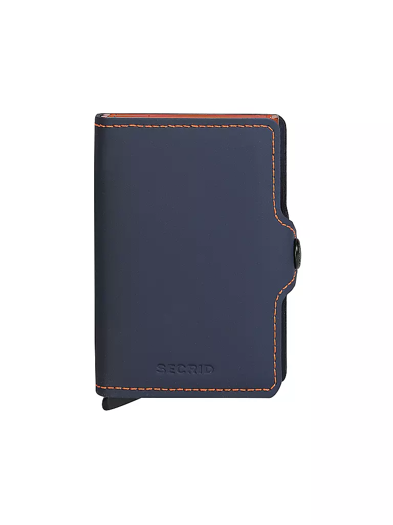 SECRID | Twinwallet MATTE azul noche-naranja | Azul