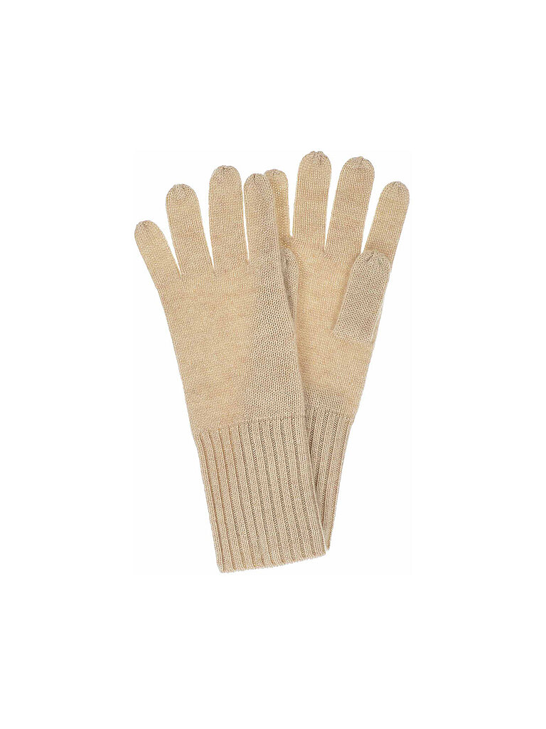 Seeberger Guantes de cachemira beige