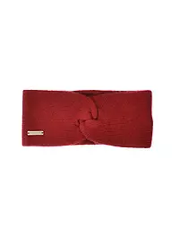 SEEBERGER | Diadema de cachemira | Rojo oscuro
