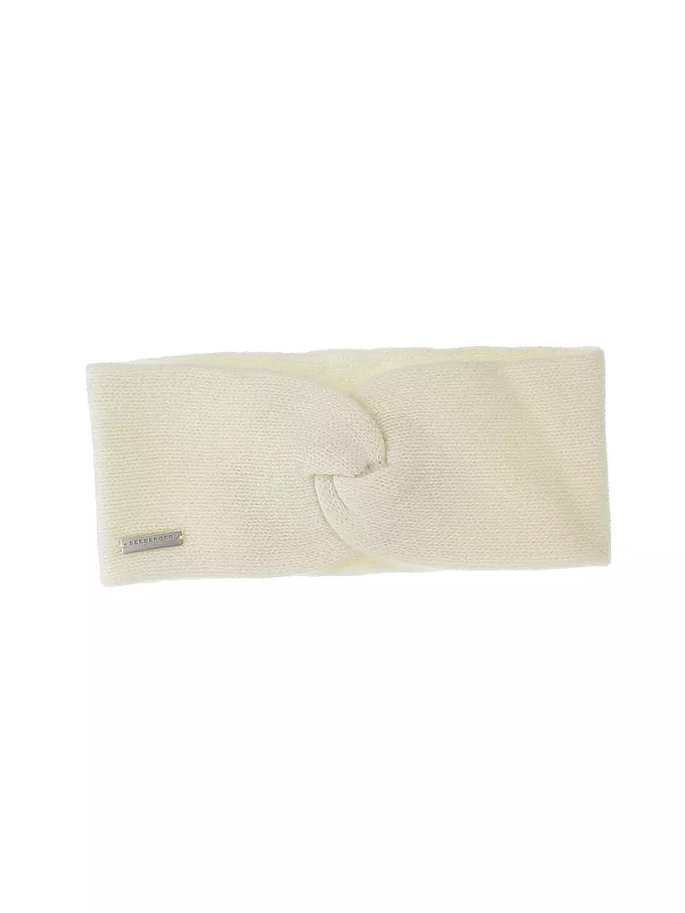 SEEBERGER | Diadema de cachemira | Crema