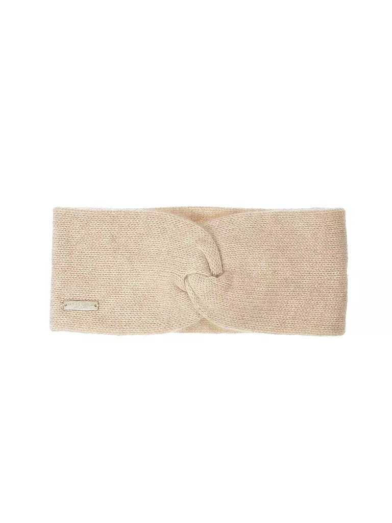 SEEBERGER | Diadema de cachemira | Beige