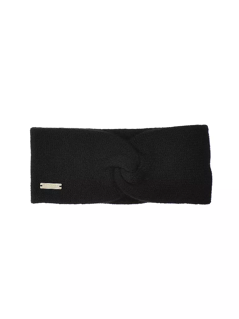 SEEBERGER | Diadema de cachemira | Negro