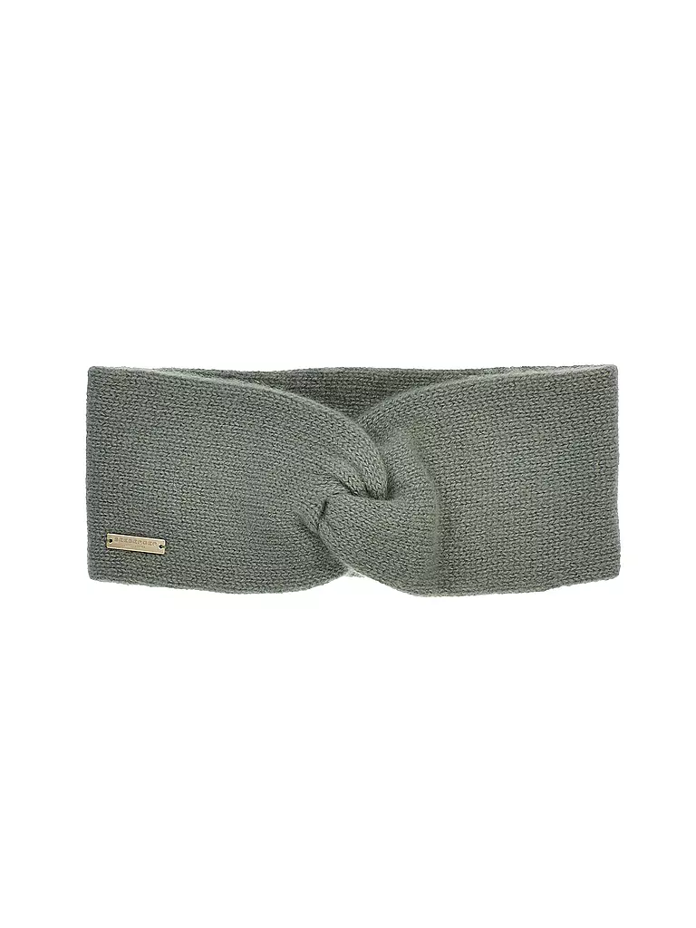 SEEBERGER | Diadema de cachemira | Verde oscuro
