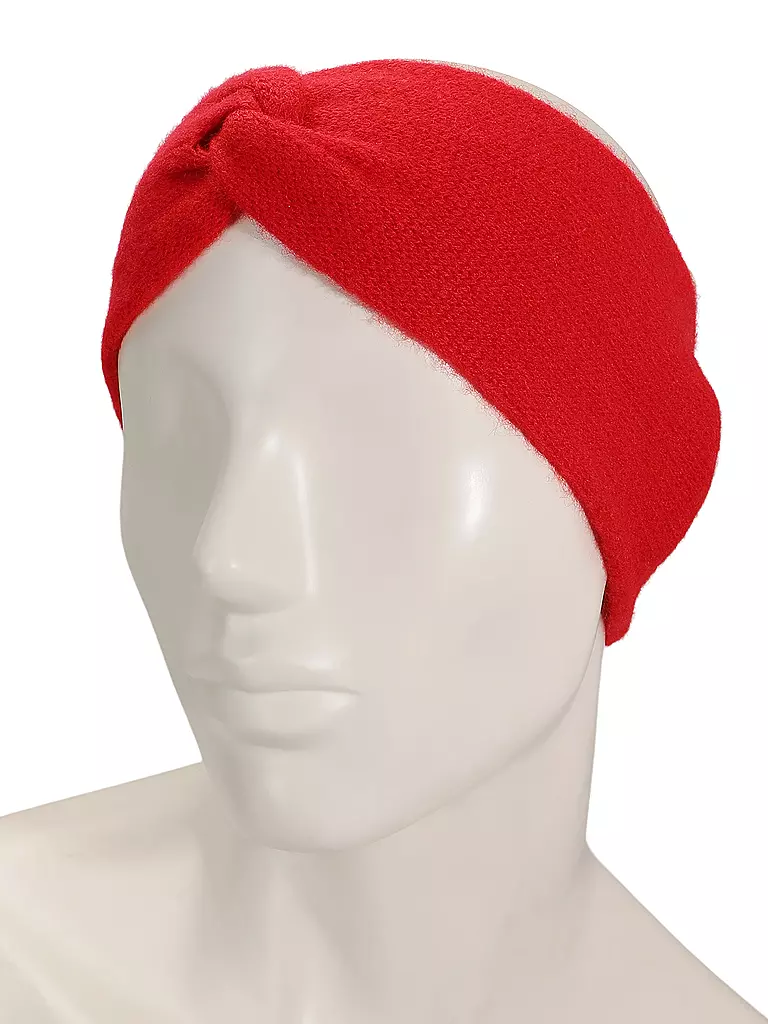 SEEBERGER | Diadema de cachemira | Rojo