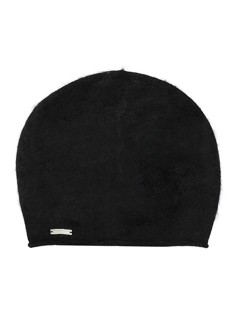 SEEBERGER | Gorro - Haube de cachemira | Negro