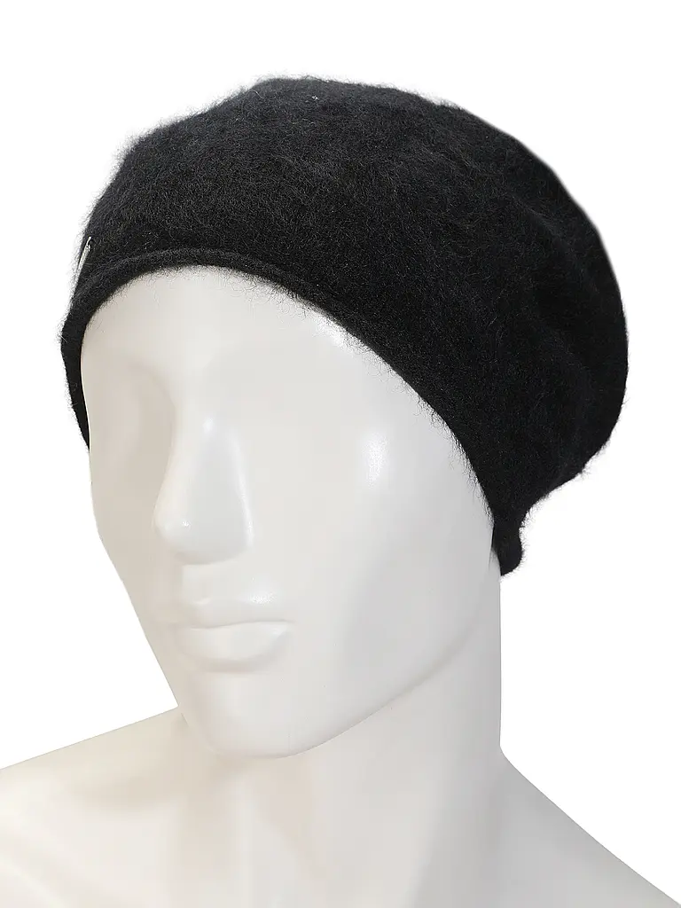 SEEBERGER | Gorro - Haube de cachemira | Negro
