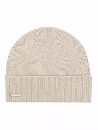 SEEBERGER | Kaschmir Mütze - Haube | Beige