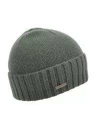SEEBERGER | Kaschmir Mütze - Haube | Verde oscuro