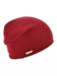 SEEBERGER | Gorro de cachemira - Gorro | Rojo oscuro