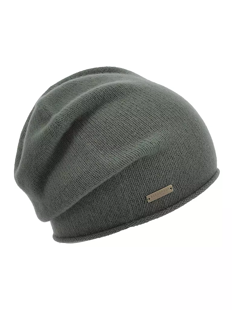 SEEBERGER | Gorro de cachemira - Gorro | Verde oscuro