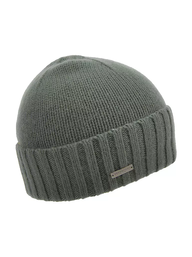 SEEBERGER | Gorro de cachemira - Gorro | Verde oscuro