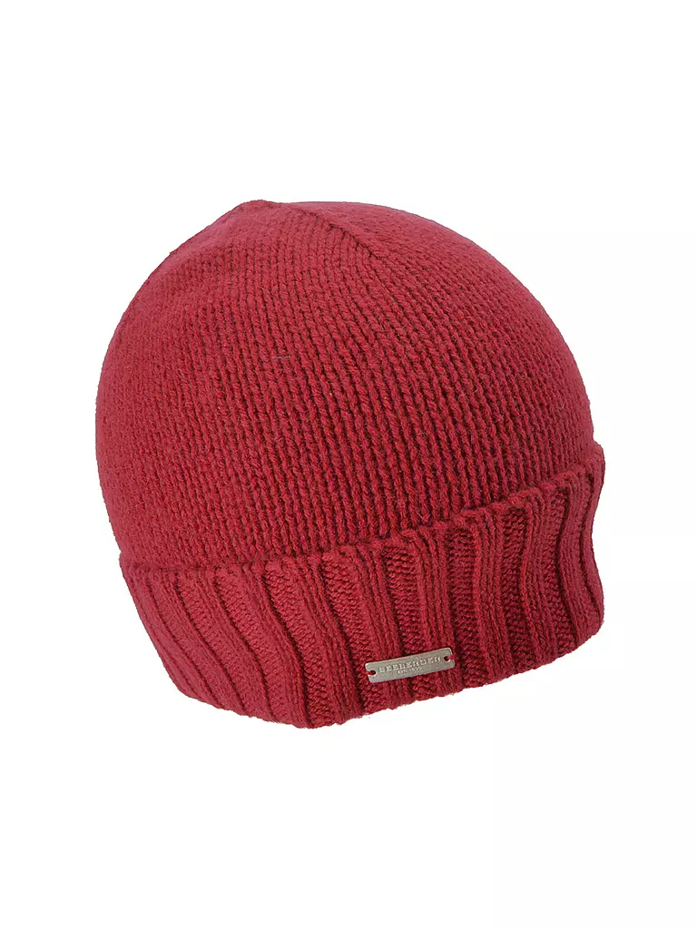 SEEBERGER | Gorro de cachemira - Gorro | Rojo oscuro