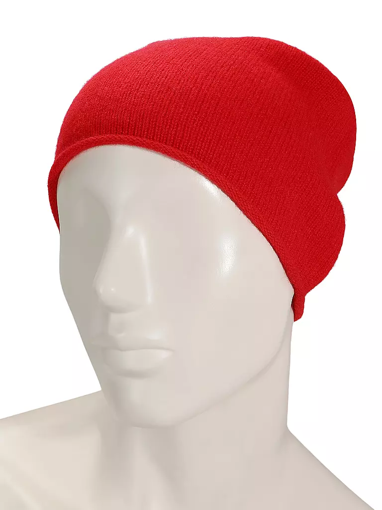 SEEBERGER | Gorro de cachemira - Gorro | Rojo