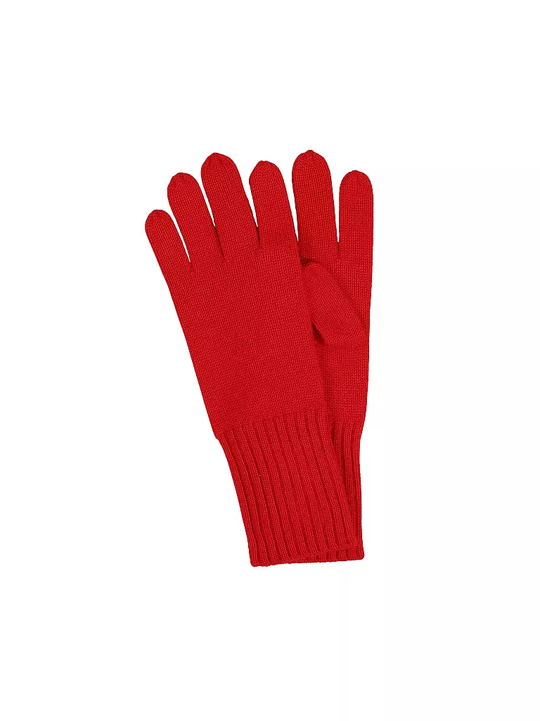 SEEBERGER | Guantes de cachemira | Rojo