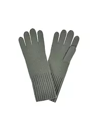 SEEBERGER | Kaschmir Handschuhe | Verde oscuro