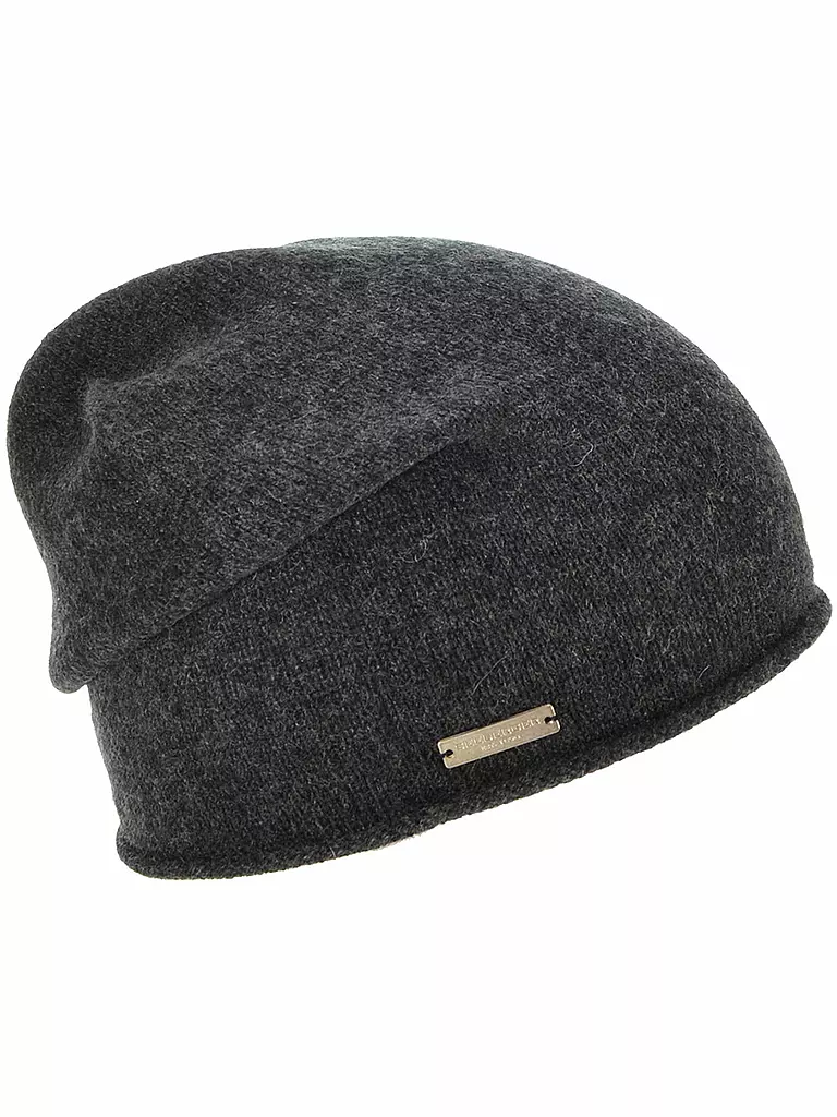 SEEBERGER | Kaschmir Mütze - Haube | Gris