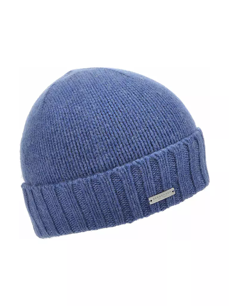 SEEBERGER | Kaschmir Mütze - Haube | Azul