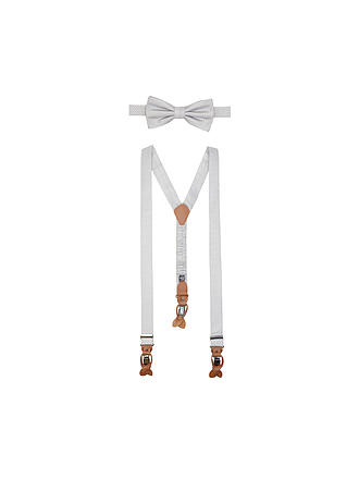 SEIDENFALTER | Set de tirantes con pajarita y clips de botón