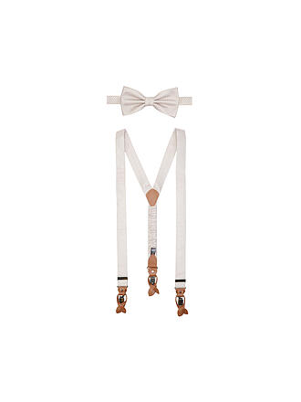 SEIDENFALTER | Set de tirantes con pajarita y clips de botón