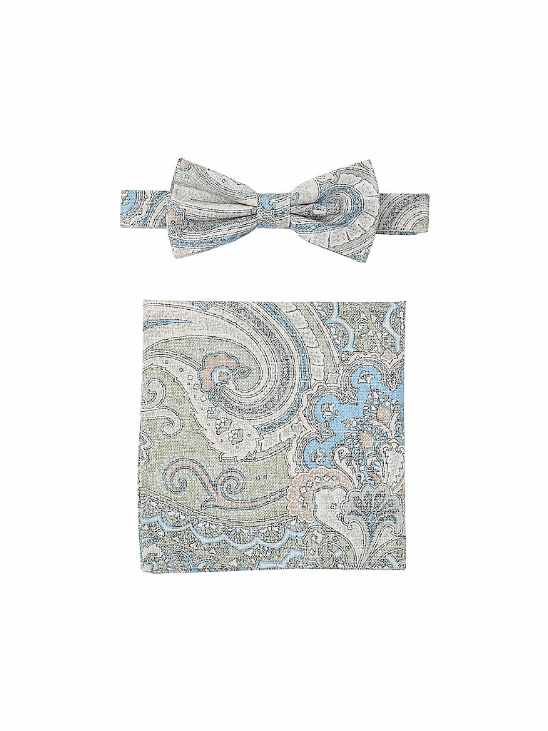 Seidenfalter Set de pajarita y pañuelo de bolsillo PRINCE BOWTIE verde
