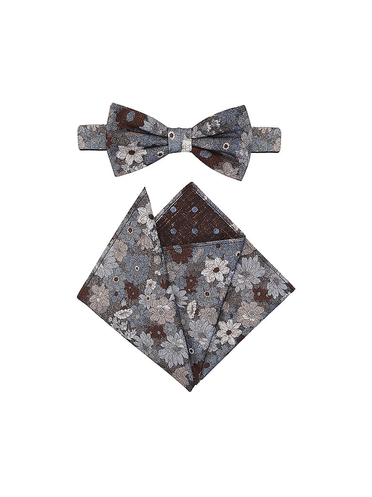 Seidenfalter Pajarita - Set de pajarita con pañuelo de bolsillo PRINCE BOWTIE azul oscuro
