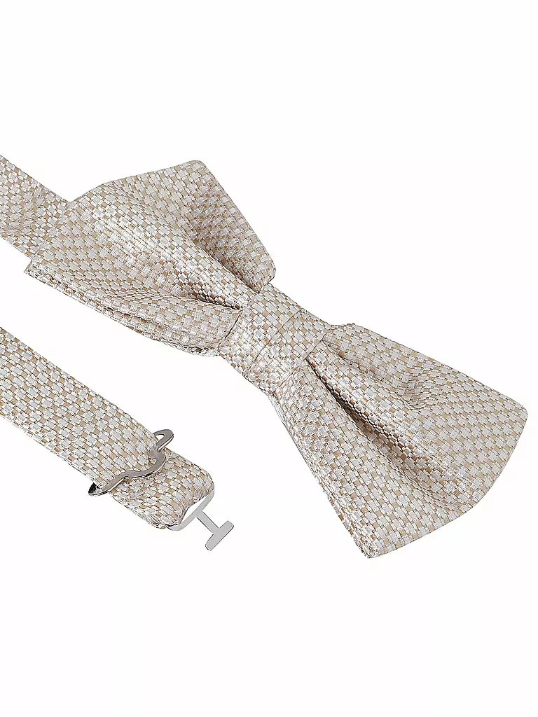 SEIDENFALTER | Geschenkset - Fliege und Stecktuch  | Crema