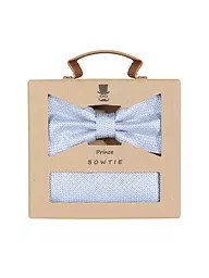 SEIDENFALTER | Set de regalo - Pajarita y pañuelo de bolsillo | Azul claro