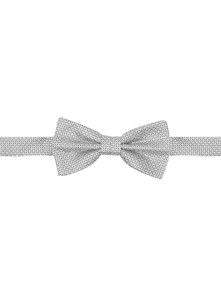 SEIDENFALTER | Set de regalo - Pajarita y pañuelo de bolsillo | Gris claro