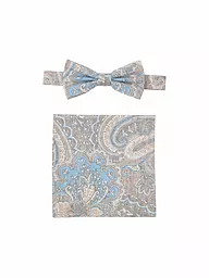 SEIDENFALTER | Set de pajarita y pañuelo PRINCE BOWTIE | Beige