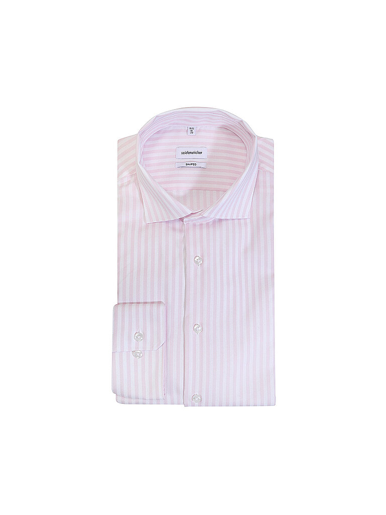 Camisa Slim Fit Shaped Smart rosa 42