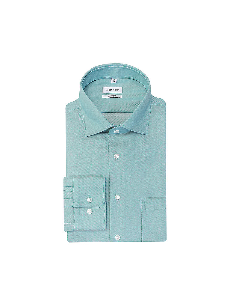 Camisa de vestir corte confort verde 45