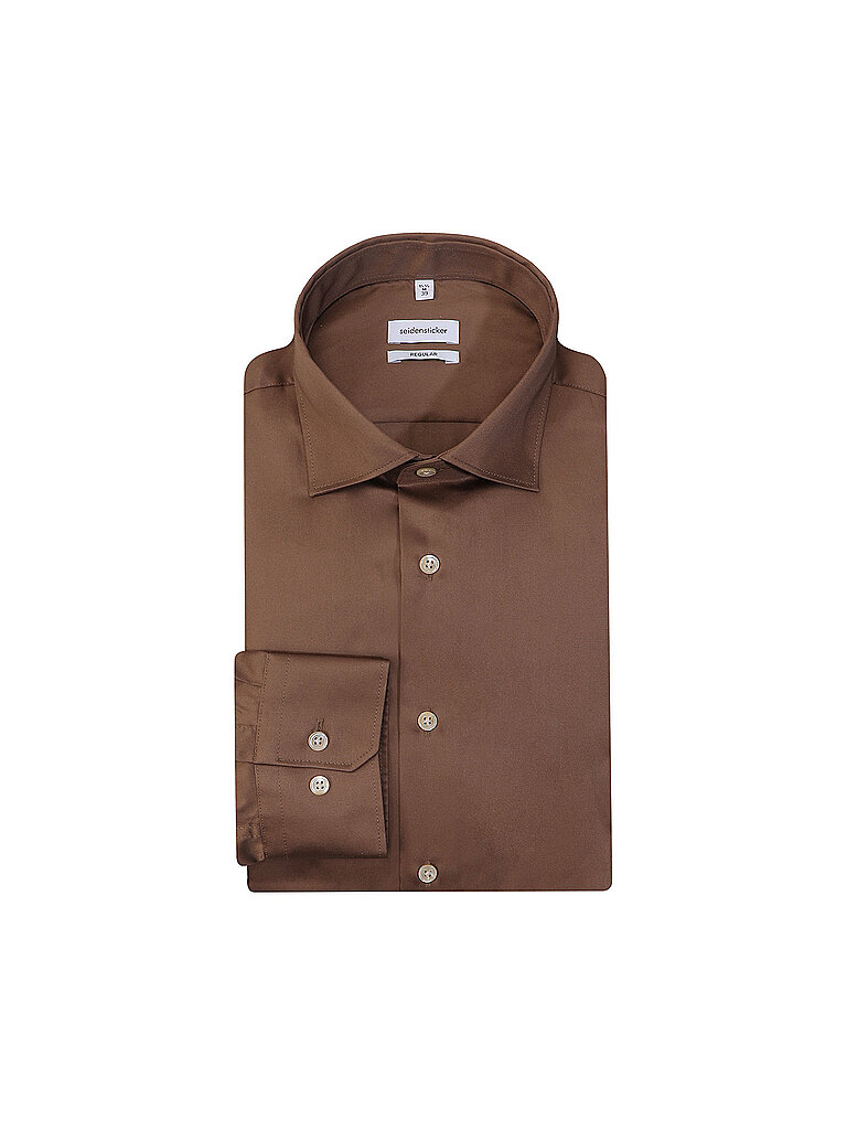 seidensticker Camisa Regular Fit marrón