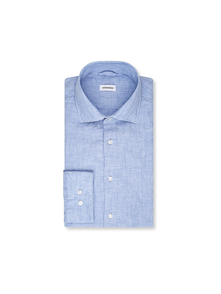 Camisa de lino azul claro 44