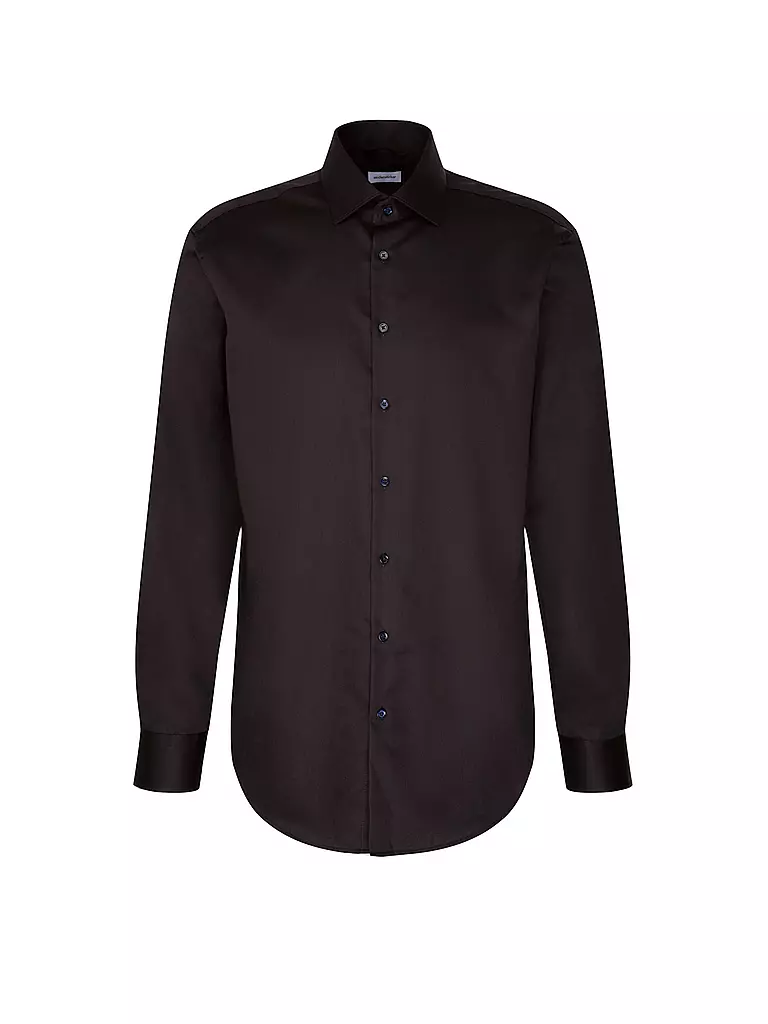 SEIDENSTICKER | Camisa de corte regular | Negro