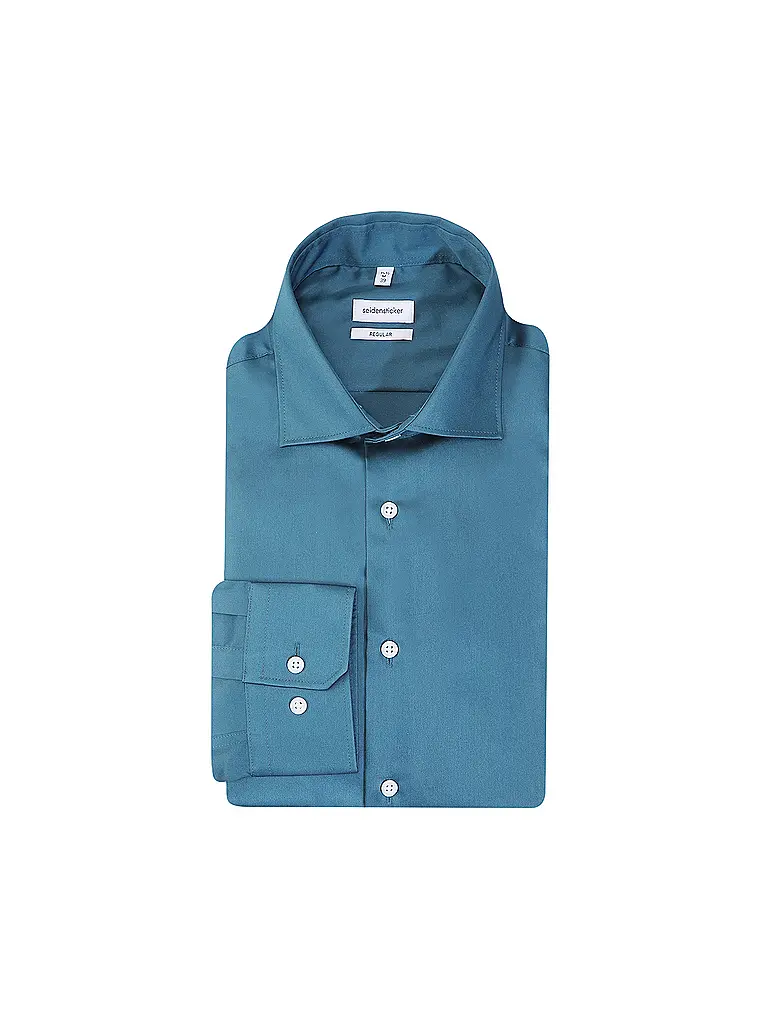 SEIDENSTICKER | Camisa de corte regular | Petróleo