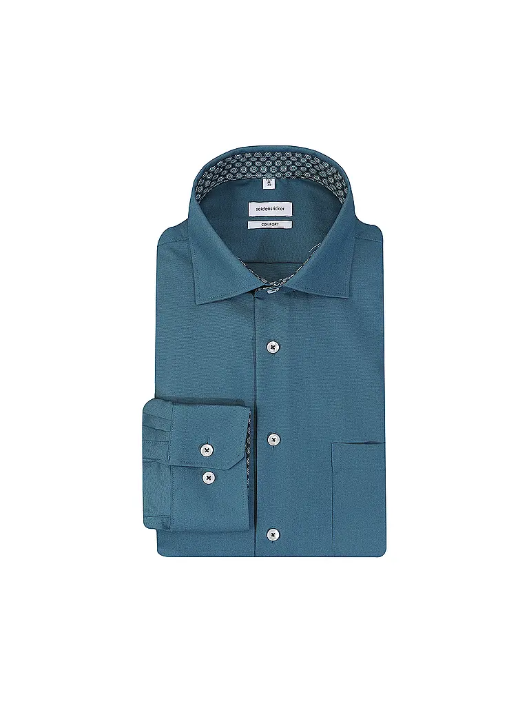 SEIDENSTICKER | Camisa de vestir
Marca: SEIDENSTICKER
Color: petróleo
Categorías: Moda, Hombre

Largo de manga: Manga larga
Material: Algodón
Forma del cuello: Cuello Kent
Diseño: Liso
Corte (Prenda superior): Regular
Detalles: Bolsillos insertados | Petróleo