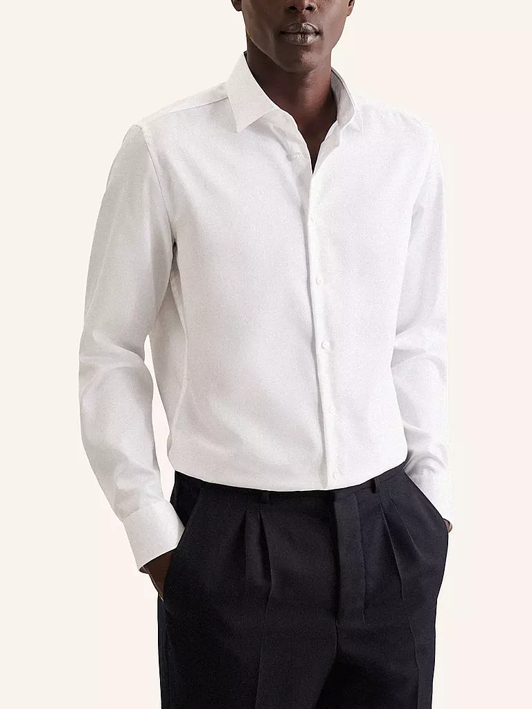 SEIDENSTICKER | Camisa de vestir corte entallado | Blanco