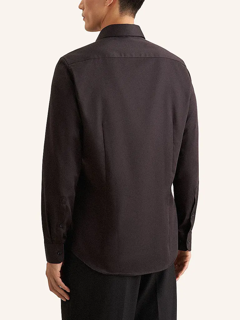 SEIDENSTICKER | Camisa de vestir Slim Fit | Negro