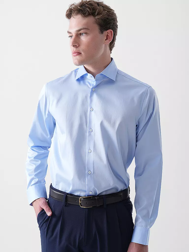 SEIDENSTICKER | Camisa Regular Fit | Azul claro