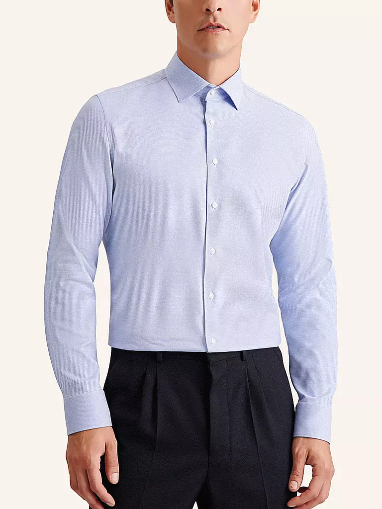 SEIDENSTICKER | Camisa Shaped Fit | Azul oscuro
