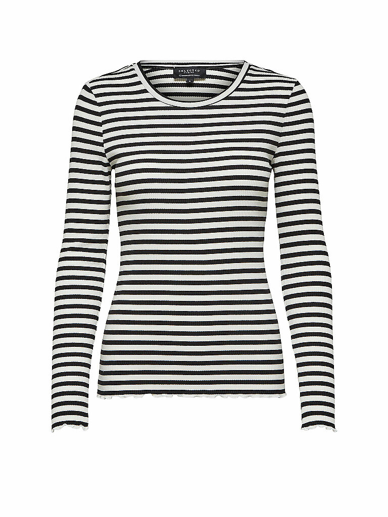 Camiseta de manga larga SLFANNA negro XL