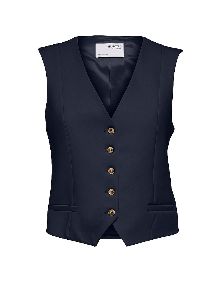 Gilet SLFRITA azul oscuro 40