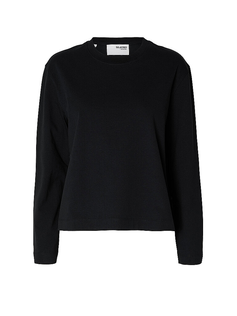 Camiseta de manga larga SLFESSENTIAL negro XS